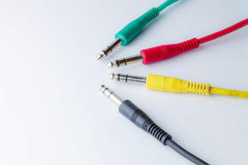 Bunte Audiokabel