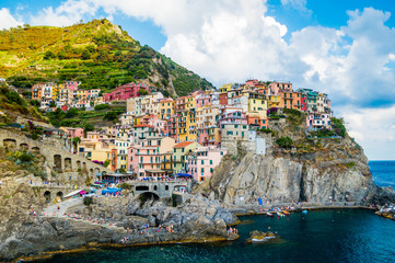 Fototapeta na wymiar Manarola landscape, Cinque Terre, Italy