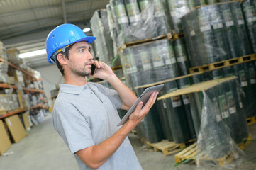 receiving a logistic order