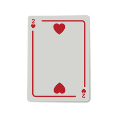 casino heart cards poker icon over white background.  gambling games design. vector illustration