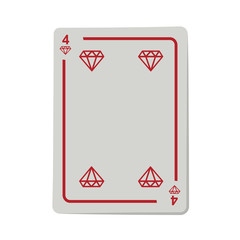 casino diamond cards poker icon over white background.  gambling games design. vector illustration