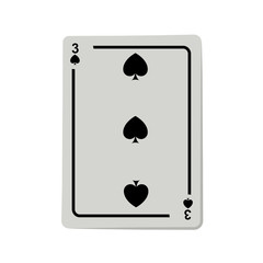 casino spade cards poker icon over white background.  gambling games design. vector illustration