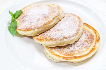 pancakes with sugar