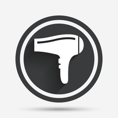 Hairdryer sign icon. Hair drying symbol.