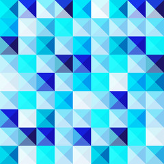Blue pixel mosaic background. Vector illustration