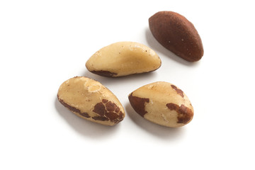 Fototapeta na wymiar Brazilian Nuts Close-up photo. Castanha do Para