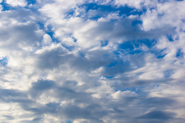 White clouds in the sky