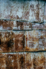 wall texture of rusty sheet metal. Background, pattern, concept Steam Punk