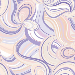 Fototapeta na wymiar Abstract white flow ribbon seamless pattern. Wave caotic tile textured background