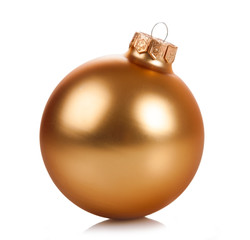 golden christmas ball