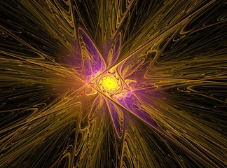 Fototapeta premium abstract bright multicolored fractal computer generated image