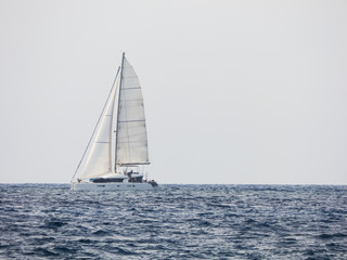 Fototapeta premium Sailboat on sea