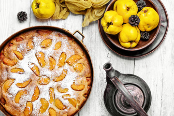 Cake with quince