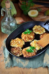  Vegetable fritters of zucchini