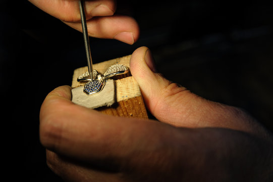 Craft jewelery making.