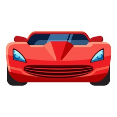 Red sport car icon. Isometric 3d illustration of vector icon for web