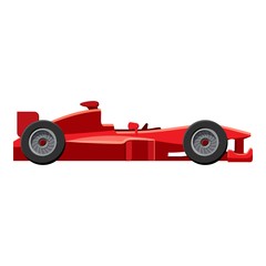 Sport car side view icon. Isometric 3d illustration of sport car side view vector icon for web