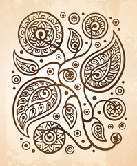 Oriental decorative pattern