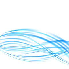 bright blue turquoise swoosh wave stream motion