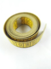 Ma&szlig;band aufgerollt