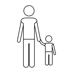 father and child icon pictogram image vector illustration design 