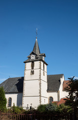 Fototapeta na wymiar Kirche in Val-de-Gueblange