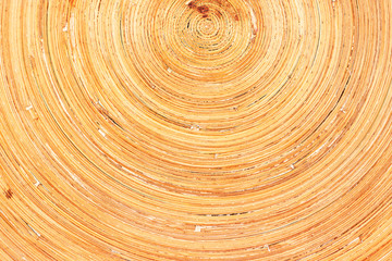 Round bamboo or straw wood texture, abstract background