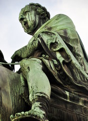 Wien - Reiterstandbild von Joseph II. auf dem Josephsplatz vor der Nationalbibliothek