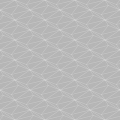 Seamless pattern in the style of polygon on a gray background.