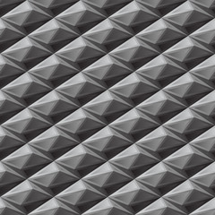 Seamless pattern in style with gray polygon shapes.