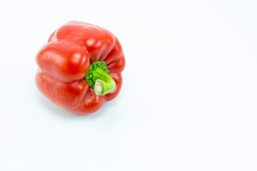 Sweet bell pepper isolated on white background