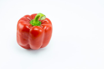 Sweet bell pepper isolated on white background