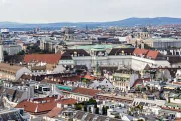 Fototapeta na wymiar View from St. Stephen's Cathedral in Vienna, Austria