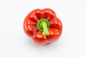 Sweet bell pepper isolated on white background