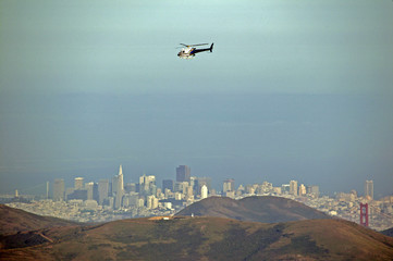 helicopter over sf