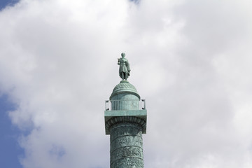 Obraz premium The July Column, Colonne de Juillet, on the Place de la Bastille in Paris, France