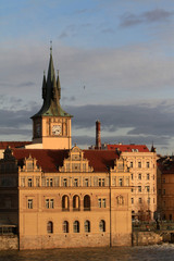 Obraz premium Musée Bedrich Smetana. Vue du Pont Charles. Prague.