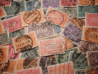 Stamp from the inflation / Economic crisis is not new