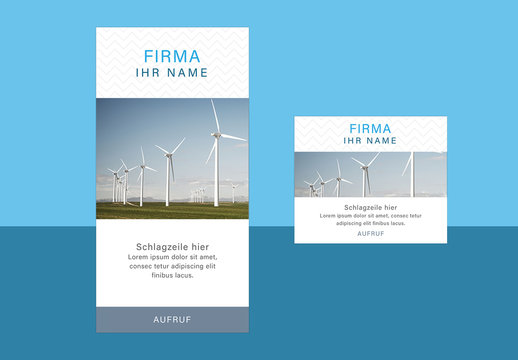 Einfache Webbannerlayouts