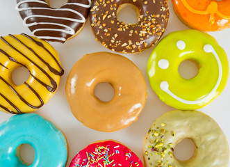 colorful doughnuts