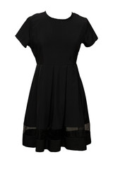 Black dress isolated on the white background