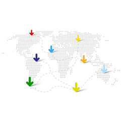 Obraz premium Travel around the world