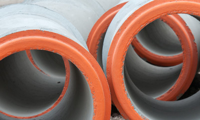Precast concrete jointed pipes