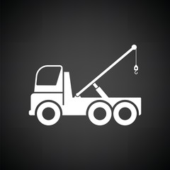 Car towing truck icon