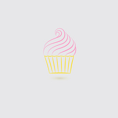 Single Cupcake Icon