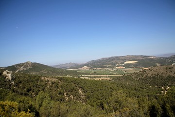 Fototapeta na wymiar Mediterranean mountains and valleys