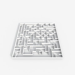 3d illustration rendering of labyrinth