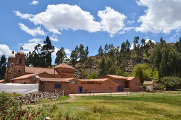 Fototapeta na wymiar Peru,Cusco.Raqchi archaeological complex.