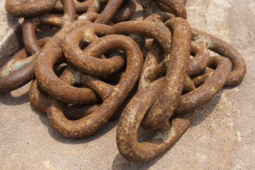 Fototapeta premium Iron chain big old
