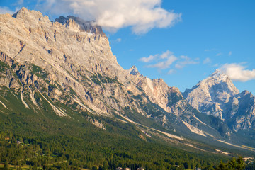 Typical mountain landscape in the Dolomites in Italy